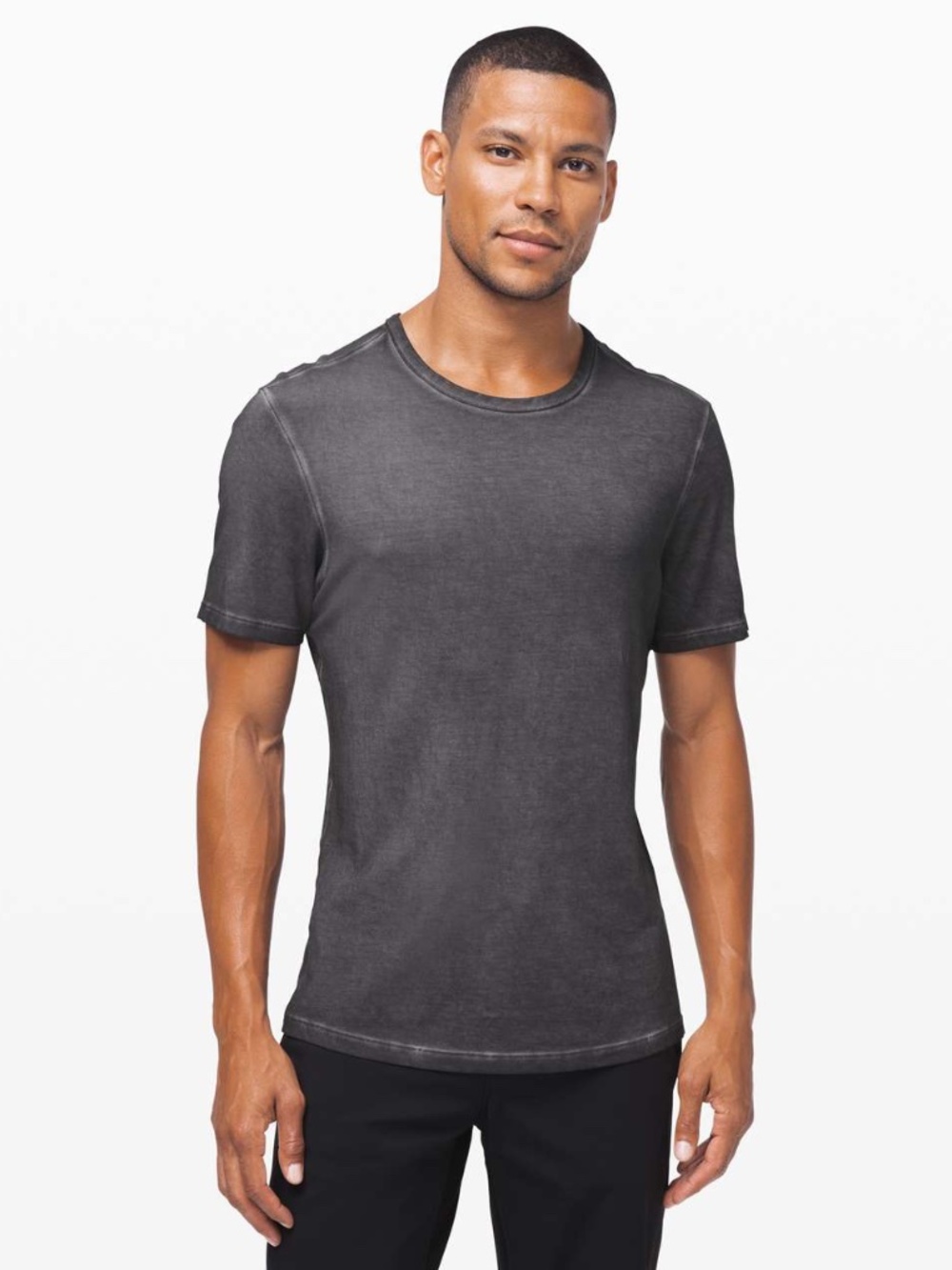 Lululemon Mens 5 Year Basic Tee Gray Mineral Sun Wash